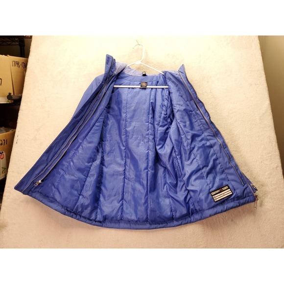 Gerry Winter Coat Girls Large Periwinkk Long Sleeve Pockets Hooded Full Zip Logo - Picture 3 of 13